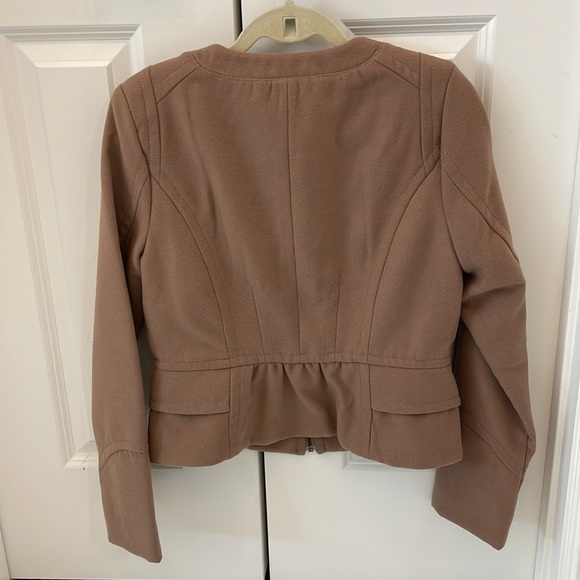 Express Women’s Wool like Coat Jacket Dark Tan Size Small NWT - Picture 4 of 5